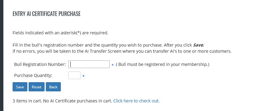 AI Certificate Transfer